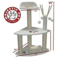thumbnail image 1 of Majestic Pet Products 36 in. Bungalow Sherpa Cat Tree - White, 1 of 2