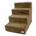 thumbnail image 1 of Majestic Pet Products 788995675105 4 Step Chocolate Suede Pet Stairs, 1 of 1