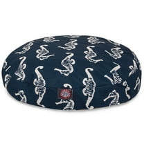 Majestic Pet | Sea Horse Round Pet Bed For Dogs, Removable Cover, Navy, Small