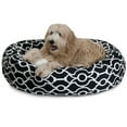 thumbnail image 1 of Majestic Pet Sherpa Athens Bagel Pet Bed for Dogs, Calming Dog Bed Washable, Large, Black, 1 of 5