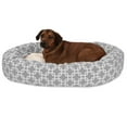thumbnail image 1 of Majestic Pet Sherpa Links Bagel Pet Bed for Dogs, Calming Dog Bed Washable, Extra Large, Grey, 1 of 5
