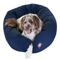 thumbnail image 1 of Majestic Pet Sherpa Poly/Cotton Bagel Pet Bed for Dogs, Calming Dog Bed Washable, Extra Large, Blue, 1 of 5