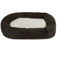 thumbnail image 1 of Majestic Pet Sherpa Villa Velvet Bagel Pet Bed for Dogs, Calming Dog Bed Washable, Small, Storm, 1 of 5