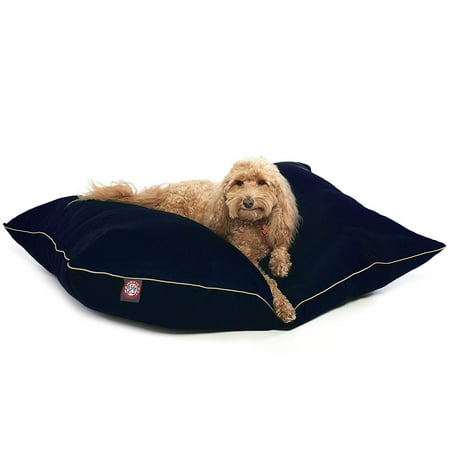 Majestic Pet Solid Color Super Value Dog Bed Machine Washable Blue Medium 28" x 35" x 7"