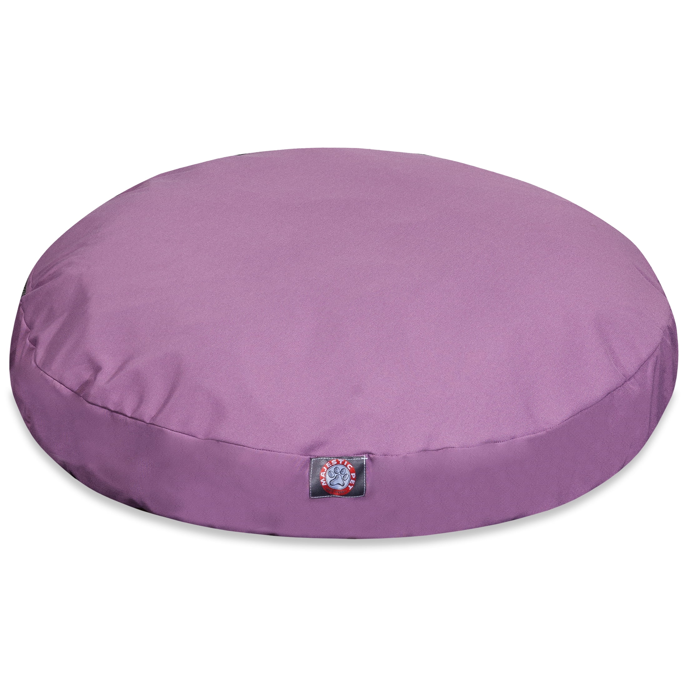 Majestic Pet Solid Round Dog Bed Treated Polyester Removable Cover Lilac Small 30 x 30 x 4