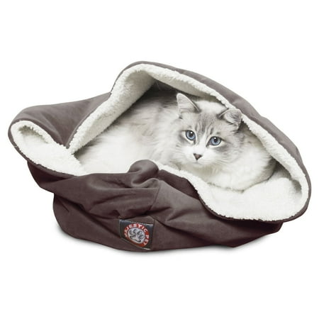 Majestic Pet Suede 17 in. Burrow Cat Bed