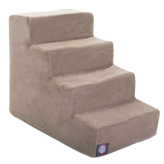 Majestic Pet Suede Pet Stairs 4 Steps Stone Machine Washable Removable Cover 24" x 16" x 20"
