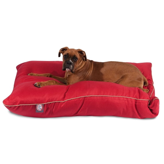 Majestic Pet Super Value Machine Washable Pet Dog Bed, Large, Red
