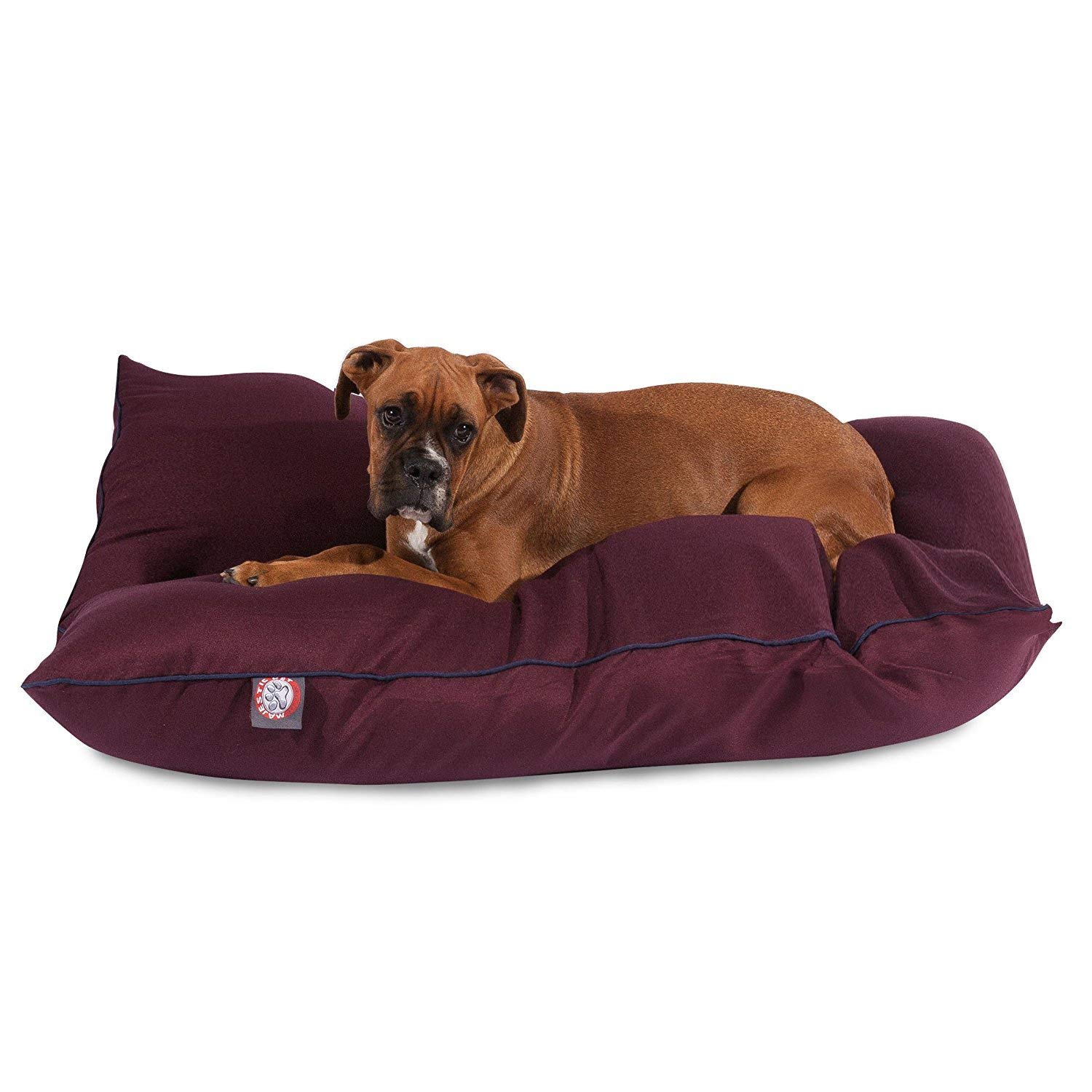 Majestic Pet Super Value Dog Bed, Large, Burgundy photo 1