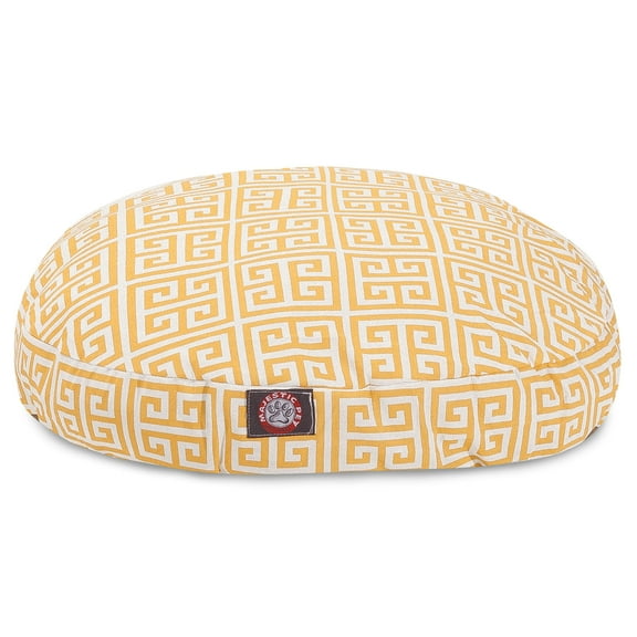 Majestic Pet | Towers Round Pet Bed For Dogs, Removable Cover, Citrus, Small