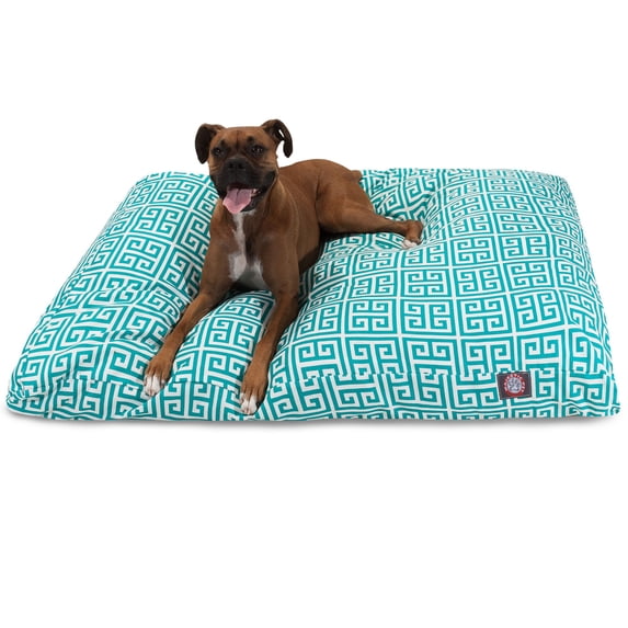 Majestic Pet | Towers Shredded Memory Foam Rectangle Pet Bed For Dogs, Removable Cover, Pacific, Large