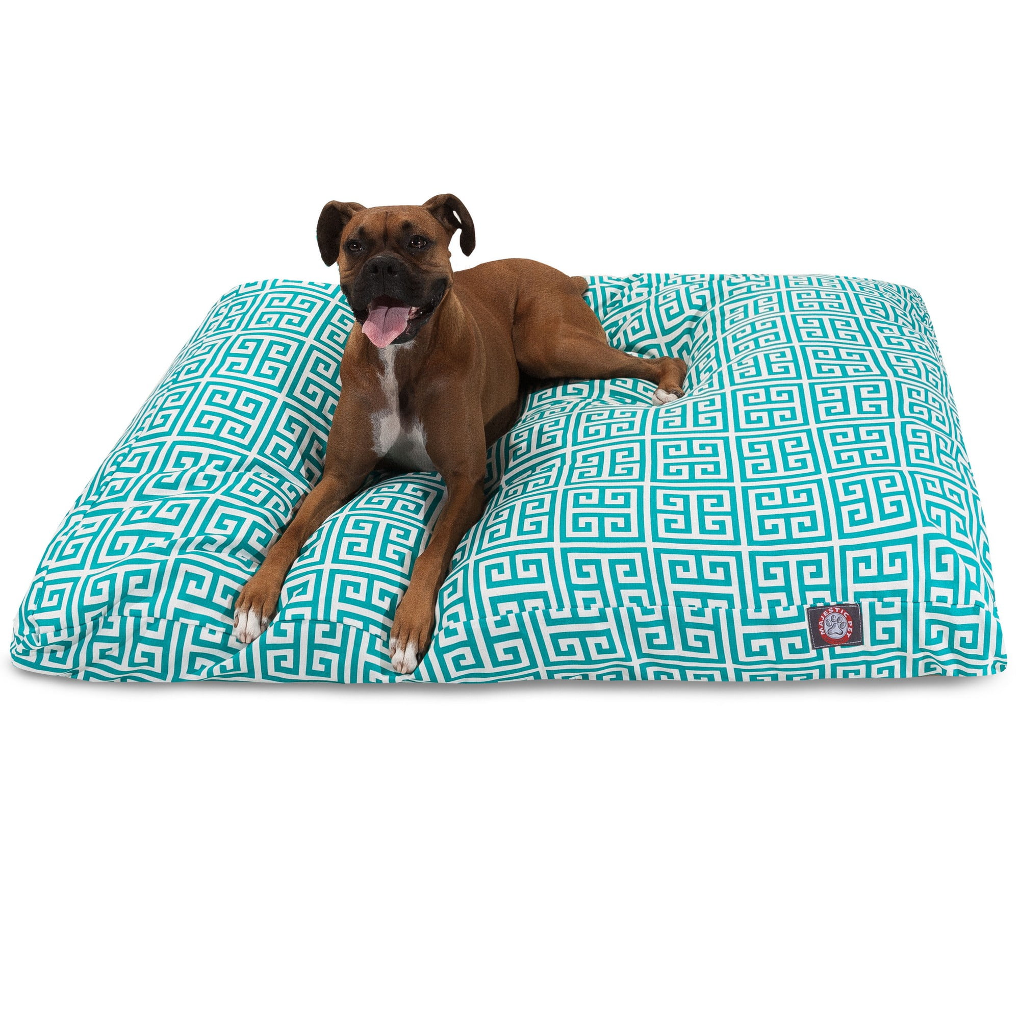 Majestic Pet | Towers Shredded Memory Foam Rectangle Pet Bed For Dogs, Removable Cover, Pacific, Medium