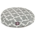thumbnail image 1 of Majestic Pet | Trellis Round Pet Bed For Dogs, Removable Cover, Gray, Medium, 1 of 5