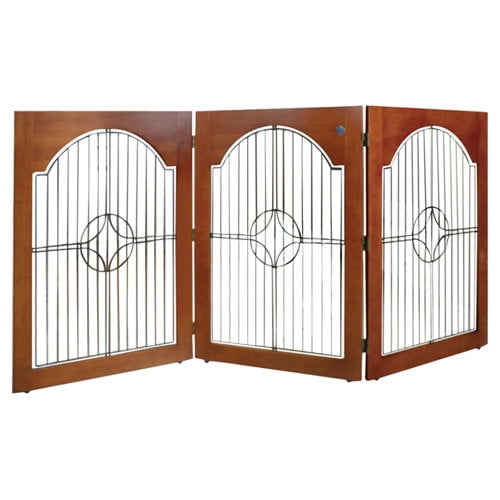 Majestic Pet Products Universal Freestanding Wood & Wire Pet Gate