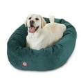 thumbnail image 1 of Majestic Pet Villa Velvet Bagel Pet Bed for Dogs, Calming Dog Bed Washable, Large, Marine, 1 of 5