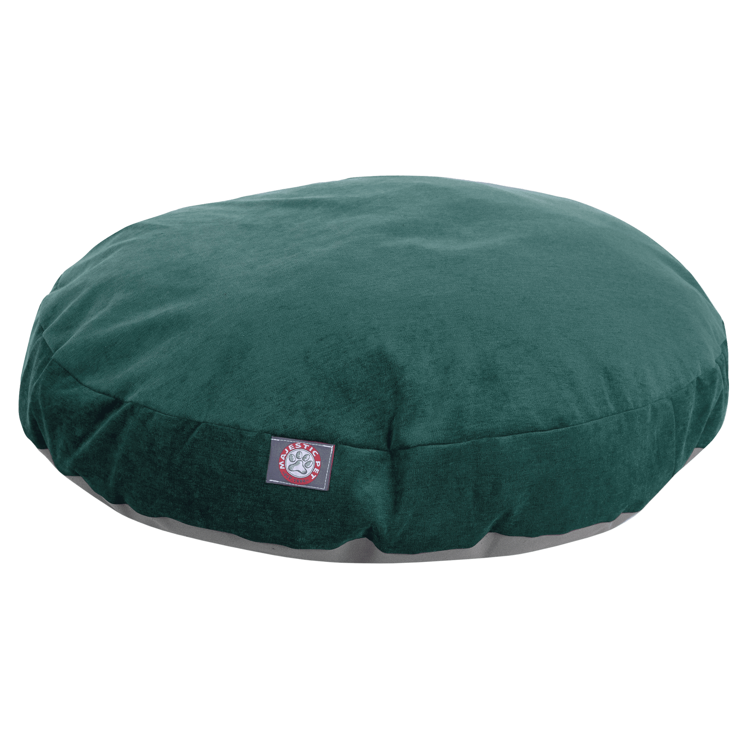 Majestic Pet Villa Round Dog Bed Velvet Removable Cover Marine Small 30" x 30" x 4"