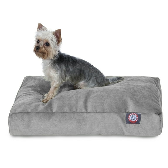 Majestic Pet | Villa Velvet Shredded Memory Foam Rectangle Pet Bed For Dogs, Removable Cover, Vintage, Small