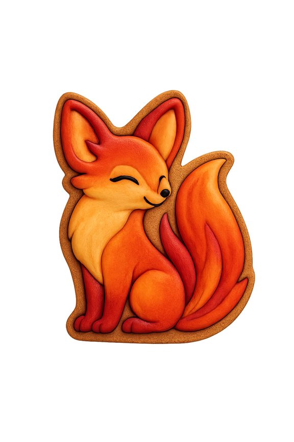Majestic Phoenix Fox Cookie Cutter - 4x3" Creative Kitchen Tool Party