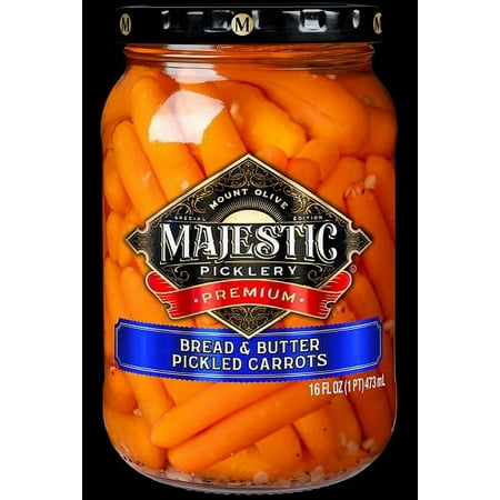 Majestic Picklery Premium Bread & Butter Pickled Carrots - 16 fl oz jar