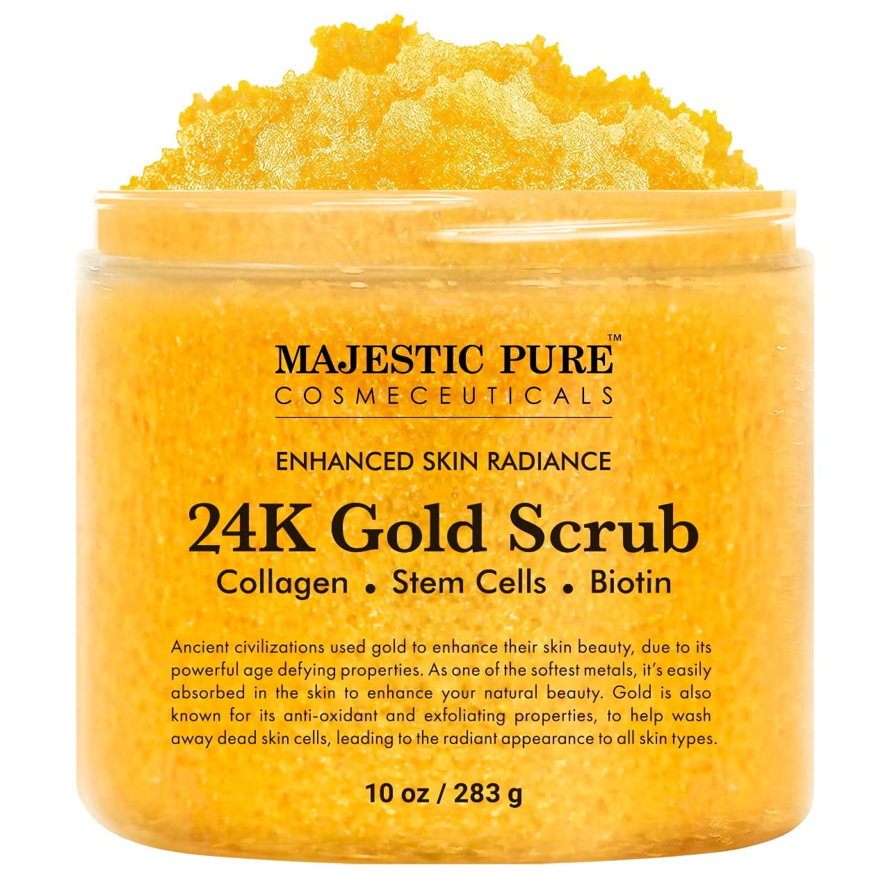Majestic Pure 24K Gold Scrub, 10 oz