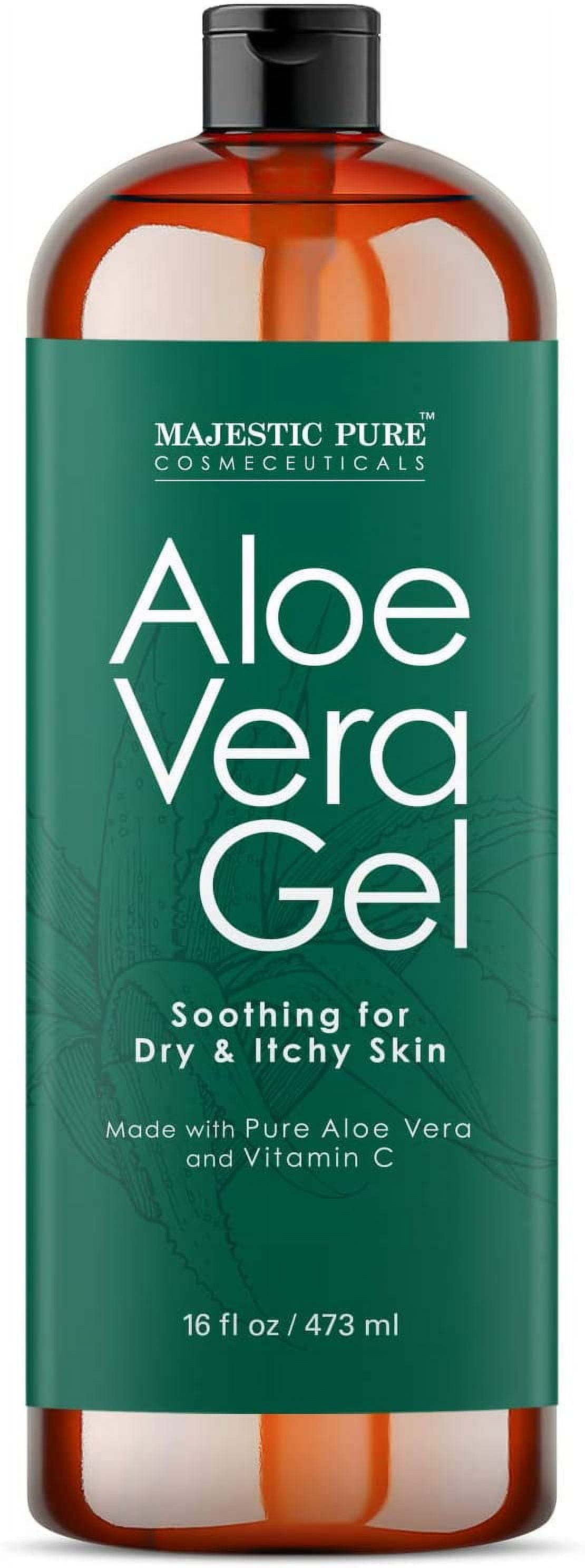 Majestic Pure Fresh Cooling Organic Aloe Vera Gel Cold Pressed
