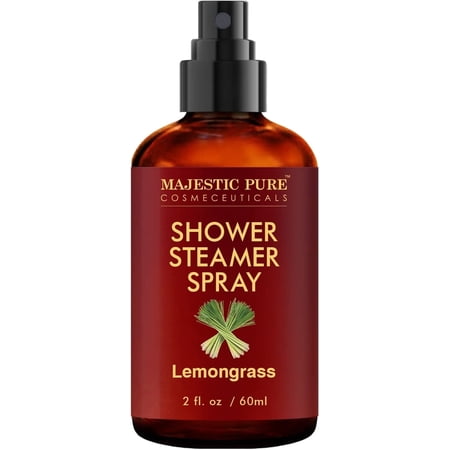 Majestic Pure Aromatherapy Shower Spray with Pure & Natural Lemongrass Essential Oil, 2 fl oz