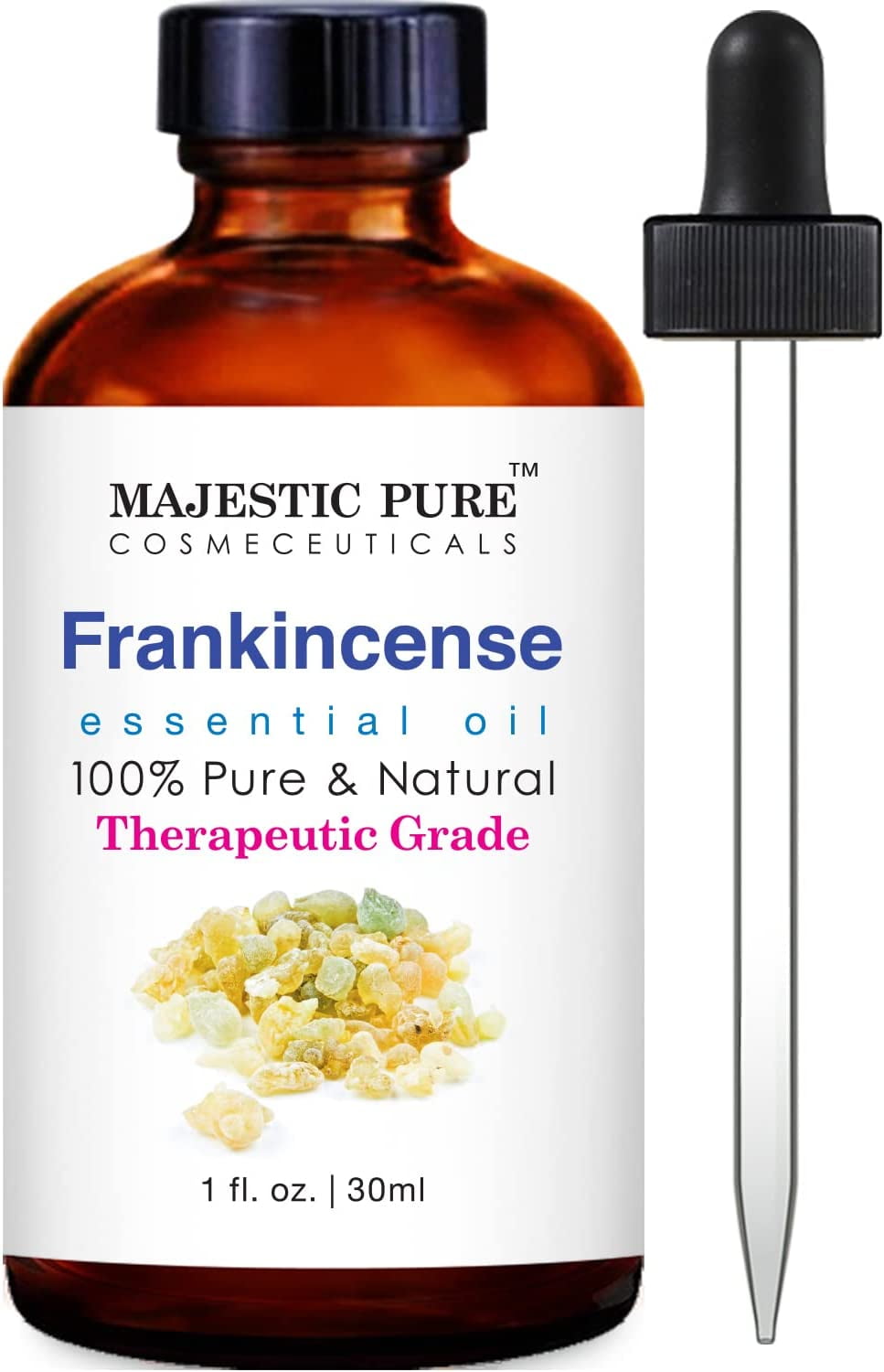 Majestic Pure Frankincense Essential Oil, Therapeutic Grade, Pure and  Natural, for Aromatherapy, Massage, Topical & Household Uses, 1 fl oz