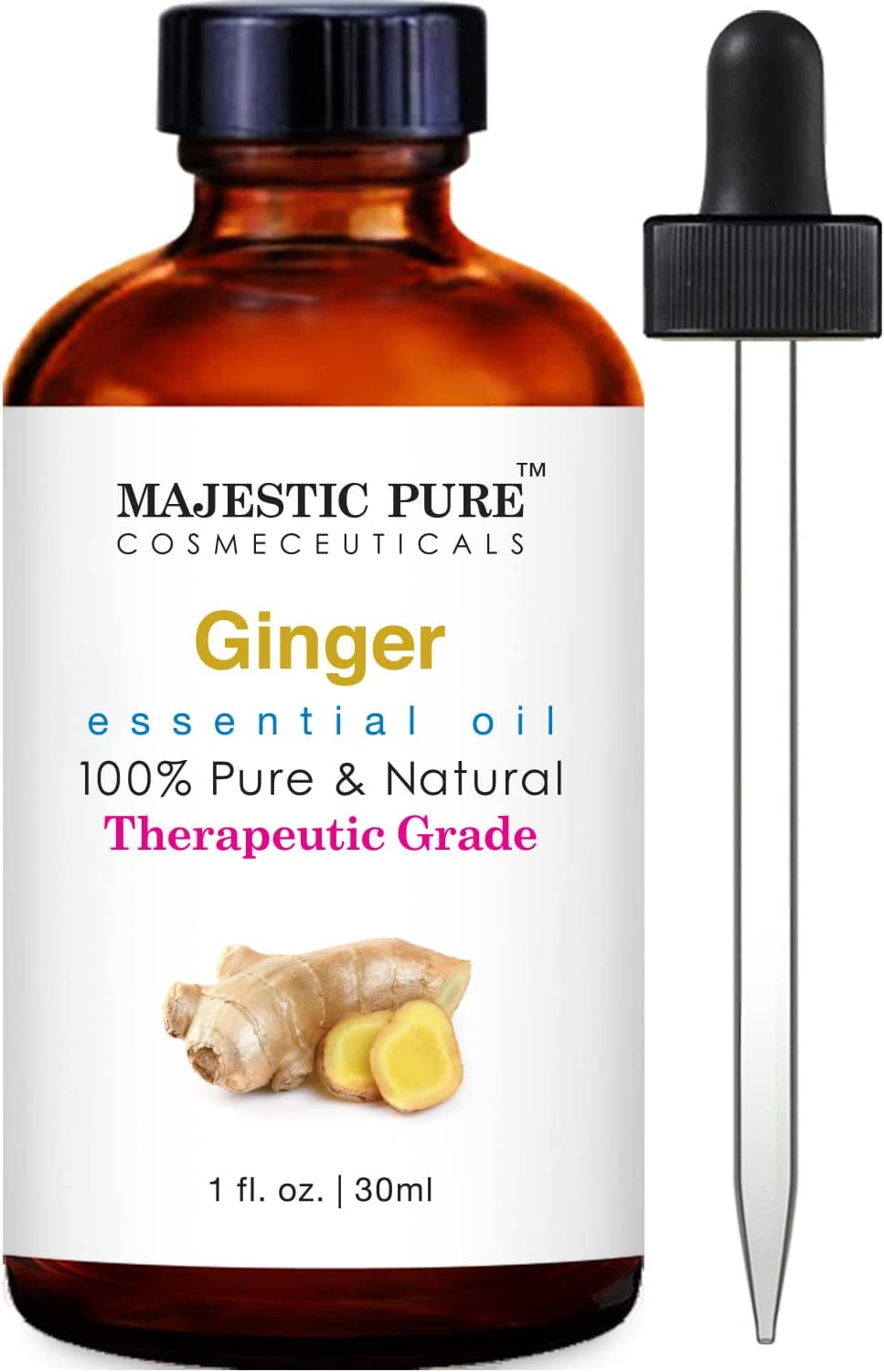 Majestic Pure Ginger Essential Oil, 1 fl oz