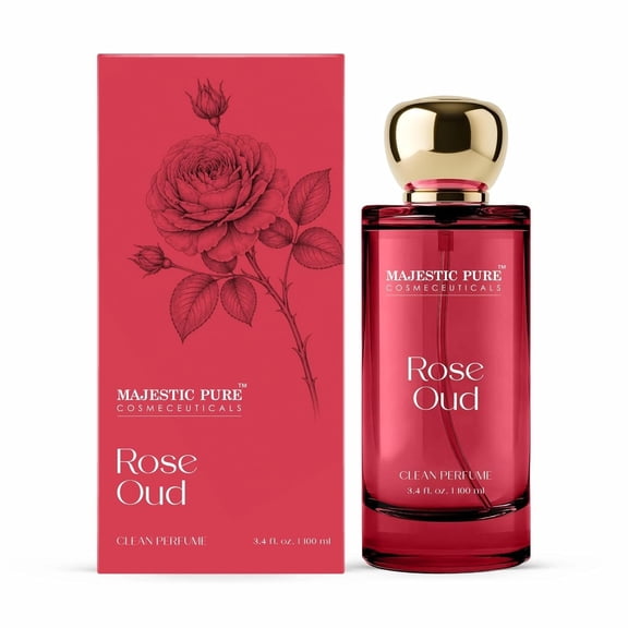 Majestic Pure Rose Oud Clean Perfume 3.4 Fl Oz