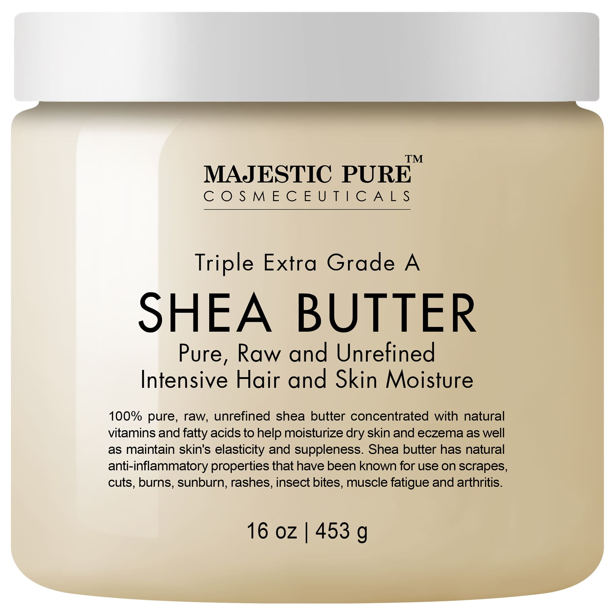 AROMATIKA Refined Shea Butter 17.5 Oz (500g) - Ghana - 100% Natural & Pure  Shea Butter for Body Care - Hair - Face - Body Butter - Butyrospermum