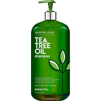 Majestic Pure Tea Tree Shampoo for Men and Women- Hydrating Formula Fights Dandruff, Lice and Itchy, Irritating or Dry Scalp - for All Hair Types - Sulfate Free - 16 fl oz