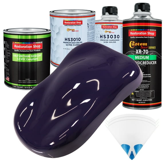 Majestic Purple Premium Quart Kit Low VOC URETHANE BASECOAT Car Auto Paint Kit