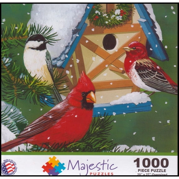 Majestic Puzzles "Winter Cottage" 1000 Piece Puzzle by William Vandersasson