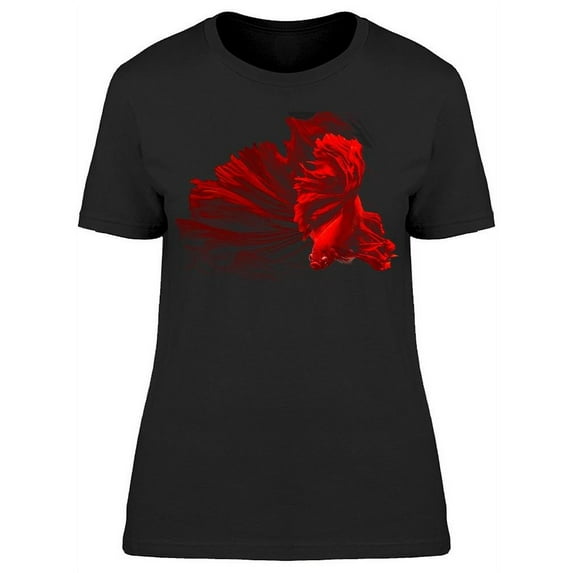 Majestic Red Siam Betta Fish T-Shirt Women -Image by Shutterstock, Female Large