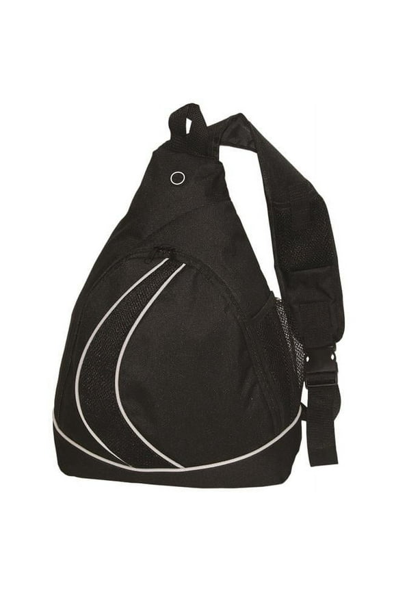 Majestic Sling Backpack - Black / Black mesh