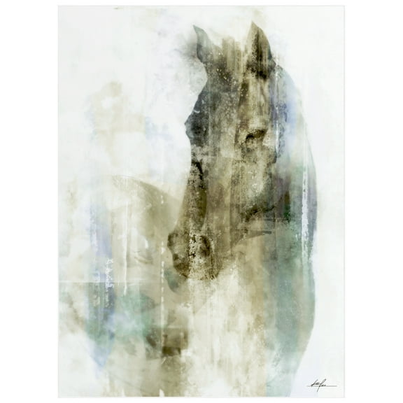 Majestic Steed Washable Horse Art Area Rug size 8'x10', Power-loomed, Heavenly Softness with Non-Slipping Backing