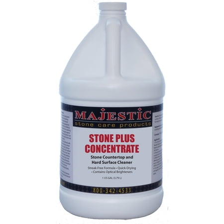 Majestic Stone Plus Liquid Concentrate Gallon: Marble, Granite and Natural Stone Surface Cleaner