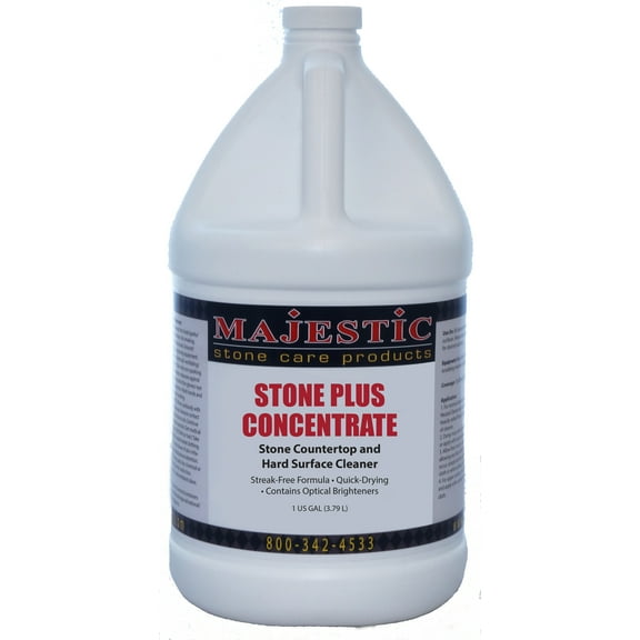 Majestic Stone Plus Liquid Concentrate Gallon: Marble, Granite and Natural Stone Surface Cleaner