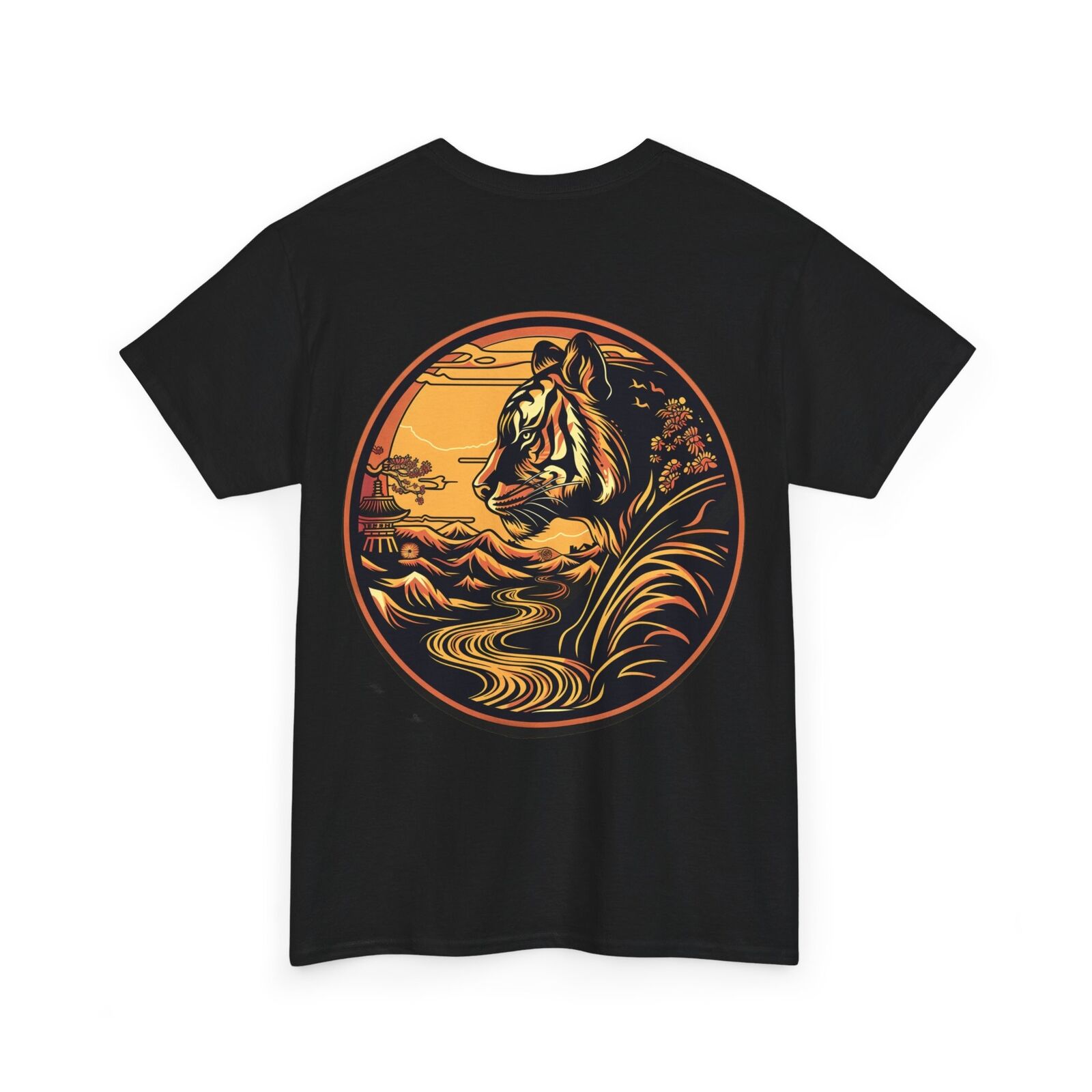 Majestic Tiger Graphic Tee Japanese Art Inspired Design