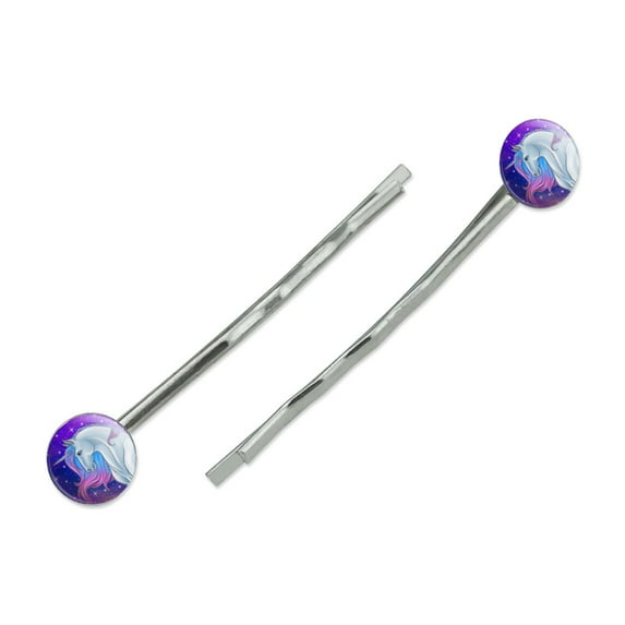 Majestic Unicorn Pink Purple Blue Bobby Pins Barrettes Hair Styling Clips