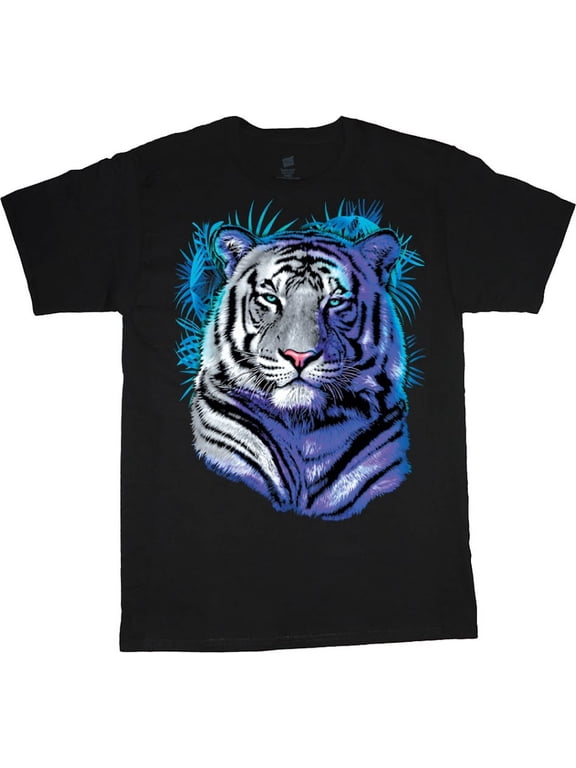 Majestic White Bengel Tiger T-shirt Mens Graphic Tees