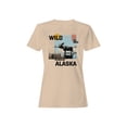 thumbnail image 1 of Majestic Wild Alaska Moose Scene Women's T-shirt, 1 of 3