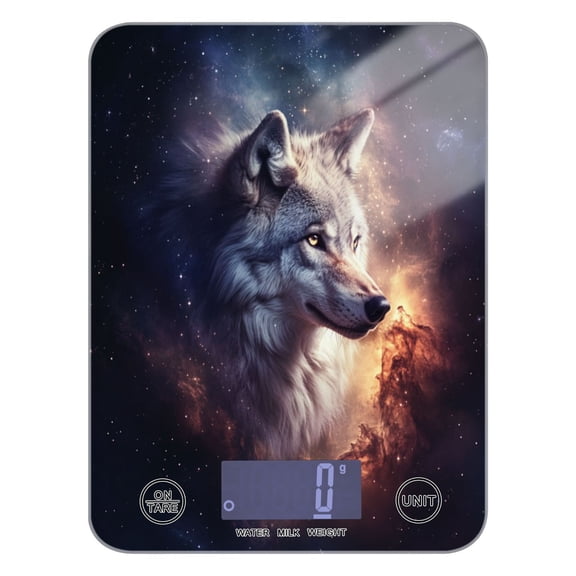 Majestic Wolf Food Scale Digital Kitchen Scale Waterproof Grams Ounces lbs for For Baking and Cooking