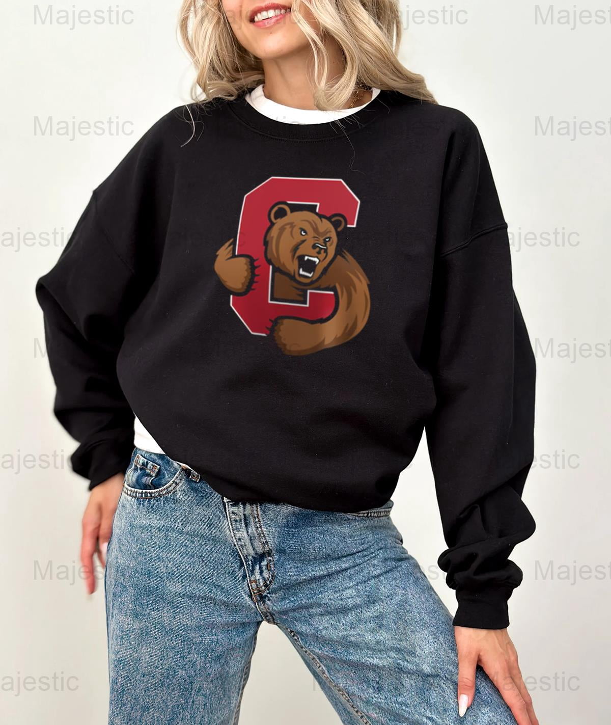 Cornell College Official Stacked Logo Unisex Pullover Hoodie - Adult Sweatshirt