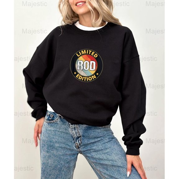 Majestic65 Rod Name Personalized, Surname, Family, First Name Graphic Sweatshirt, for Unisex, up to size 5XL.