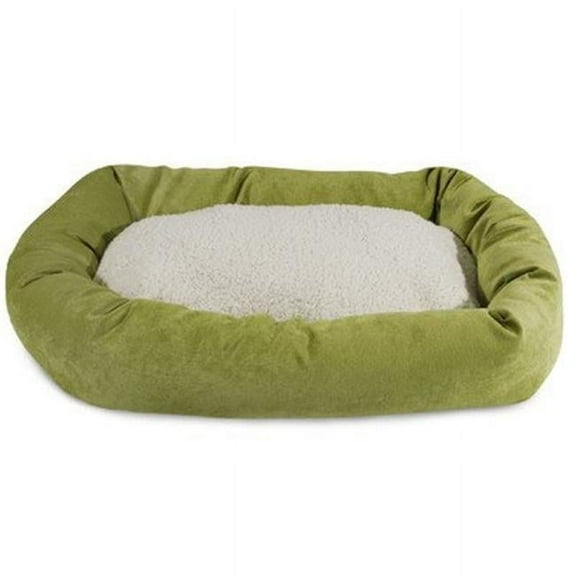 MajesticPet 25 in. Villa Sherpa Donut Pet Bed - Azure