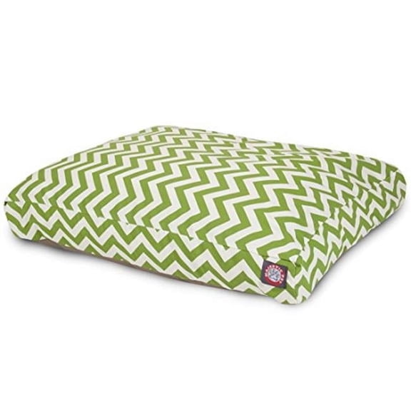 MajesticPet 36 x 44 in. Zig Zag Rectangle Pet Bed, Sage