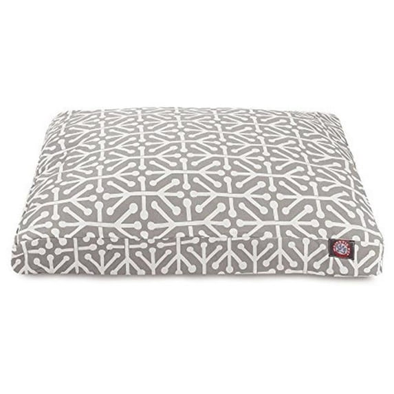 MajesticPet 42 x 50 in. Aruba Rectangle Pet Bed, Grey