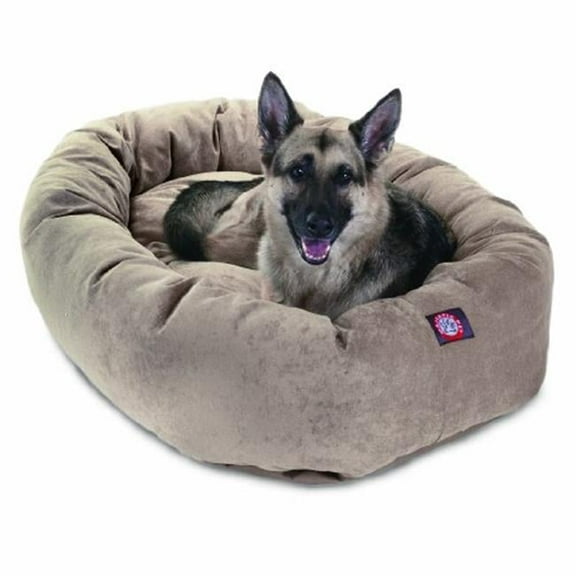 MajesticPet 52 in. Villa Donut Pet Bed - Pearl