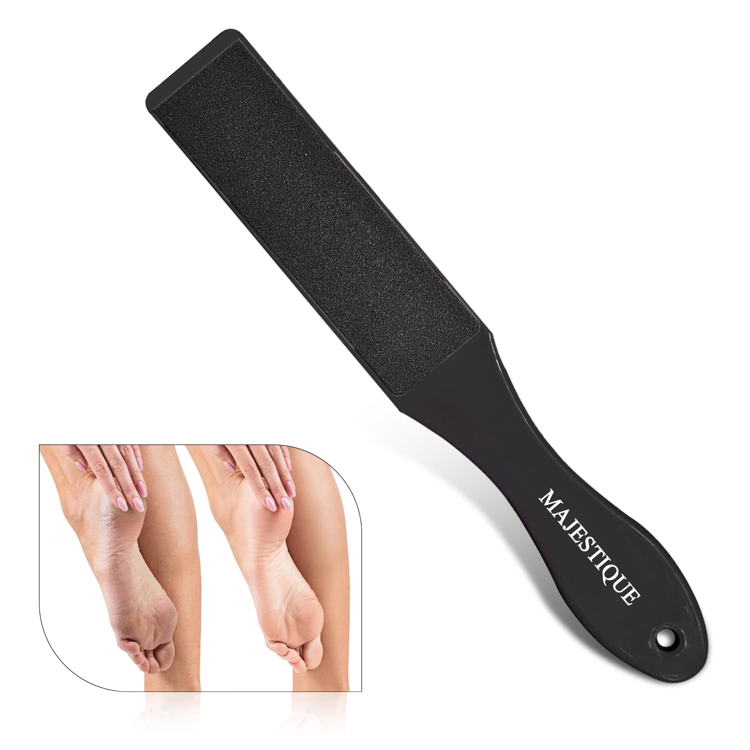 Majestique Pedicure Foot Files Callus Remover with Double Sided Feet ...